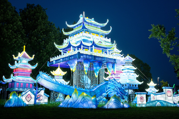 Image of Asian Lantern Festival Display at Cleveland Metroparks Zoo